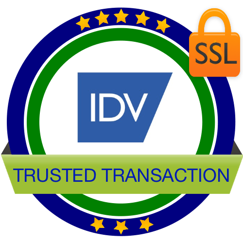 What is an IDV Trusted Transaction? This e-shop uses Sectigo SSL certificates to secure online transactions for customers, which means: · Any data you submit to this website over an HTTPS connection will be securely encrypted with the strongest available algorithms · By using a Sectigo SSL security module, IDV Pacific offers our customers security the highest level of security we can · We offer a money-back guarantee if we cause your transaction to be compromised · Your transaction is secured through 5 levels of security: Sectigo certificate Data encrypted to military spec in transit Fraud protection Anti-hacking software